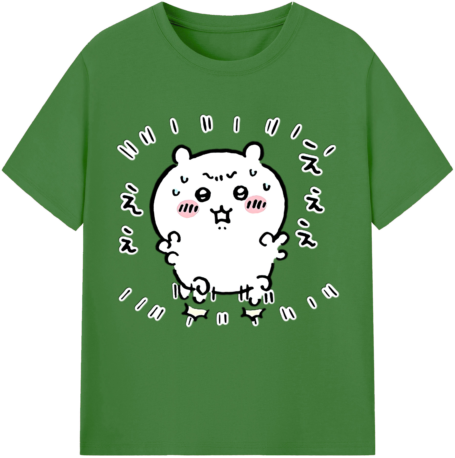（画像用） ちいかわ ちいかわ Chii-kawa chiikawa レディースカジュアルプリントTシャツ（綿100％）